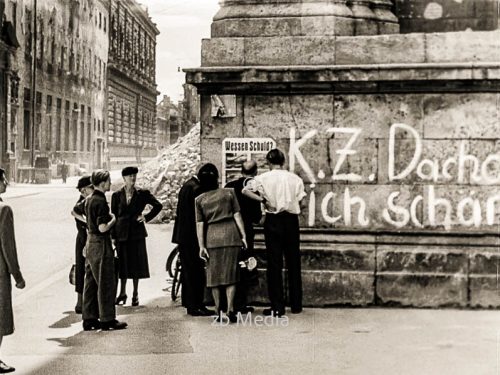 Poster Wessen Schuld München Odeonsplatz 1945