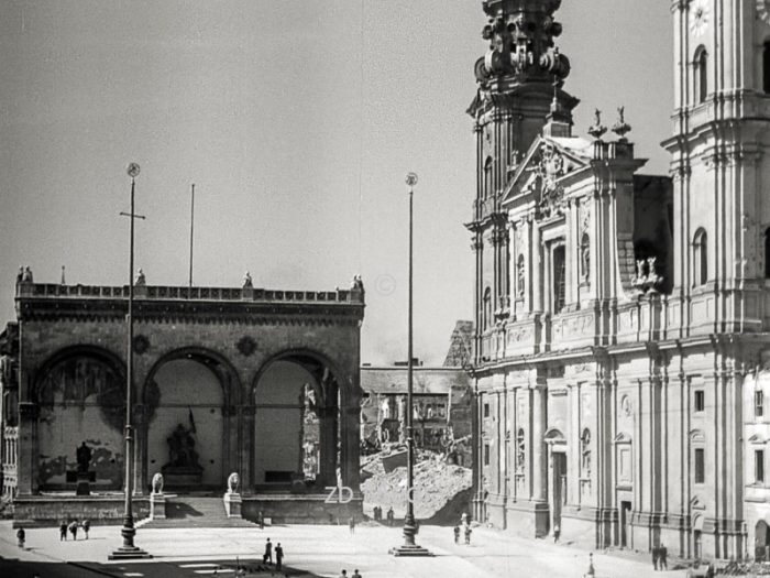 Odeonsplatz München Mai 1945