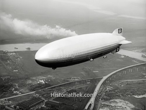 Luftschiff Hindenburg Flug über New York 1937