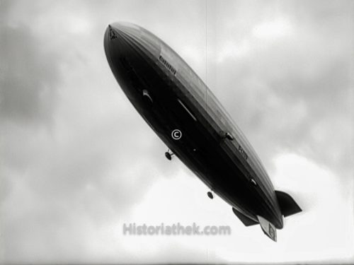 Luftschiff Hindenburg Anflug auf Lakehurst 1937