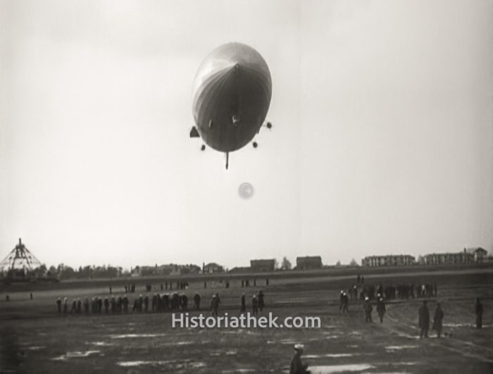 Luftschiff Hindenburg Anflug auf Lakehurst 1937