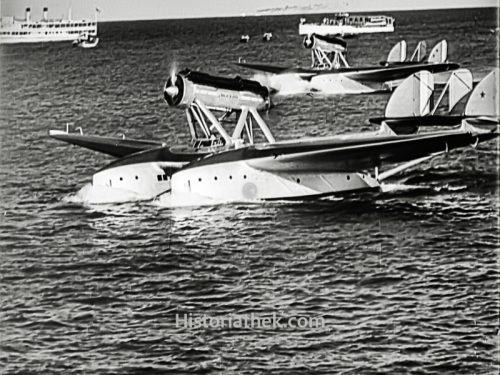 Italienisches Wasserflugzeug in New York