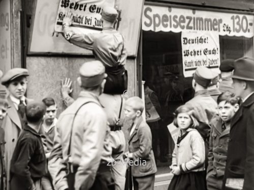 Antisemitische Boykottaktion Berlin 1933