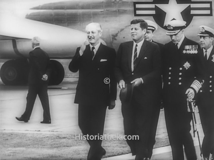 John F. Kennedy und Harold Macmillan 1961