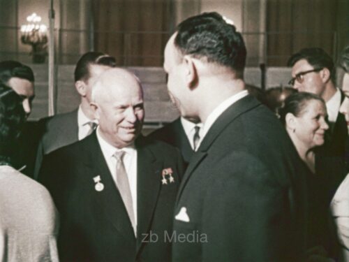 Empfang von Gagarin in Moskau 1961