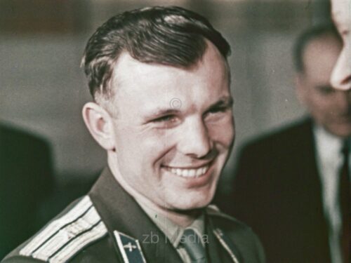 Empfang von Gagarin in Moskau 1961