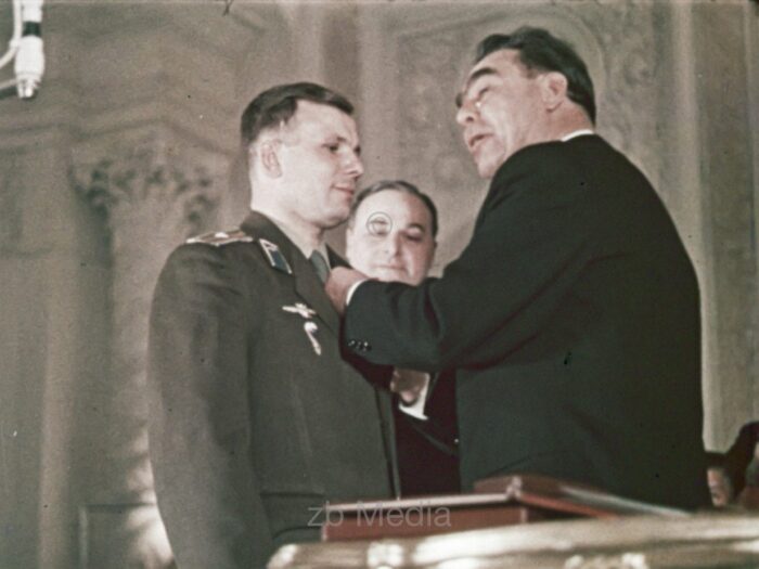 Empfang von Gagarin in Moskau 1961