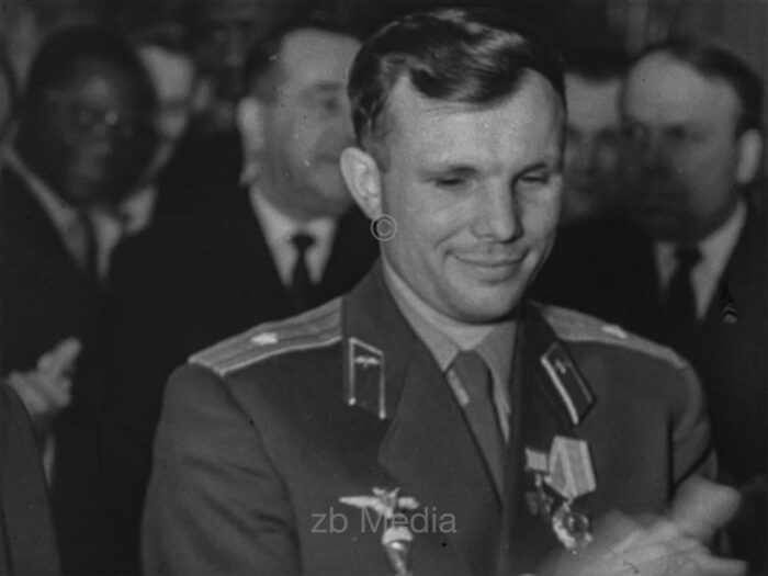 Empfang von Gagarin in Moskau 1961