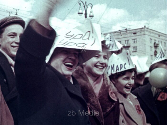 Empfang von Juri Gagarin in Moskau