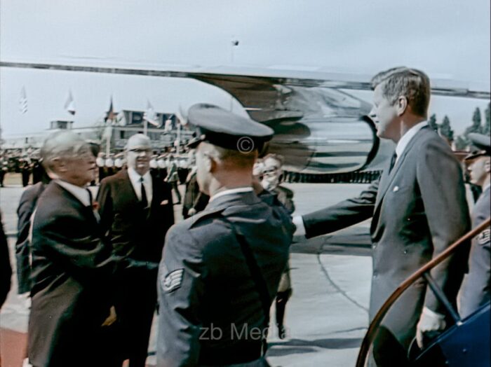 Präsident John F. Kennedy Deutschlandbesuch 1963