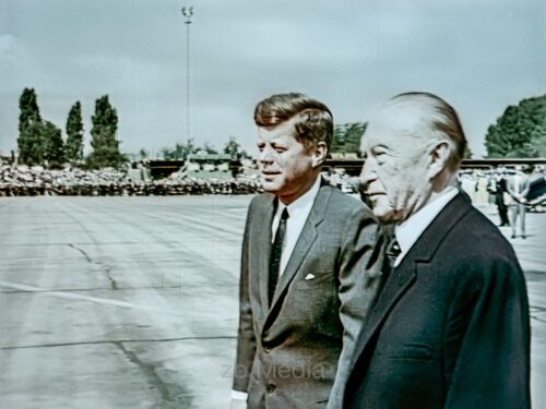 Präsident John F. Kennedy Deutschlandbesuch 1963