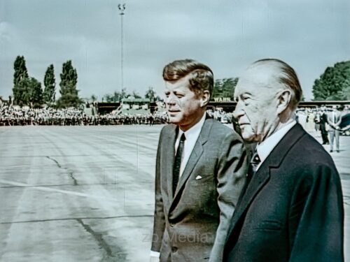 Präsident John F. Kennedy Deutschlandbesuch 1963