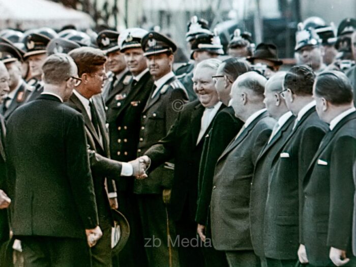 Präsident John F. Kennedy Deutschlandbesuch 1963