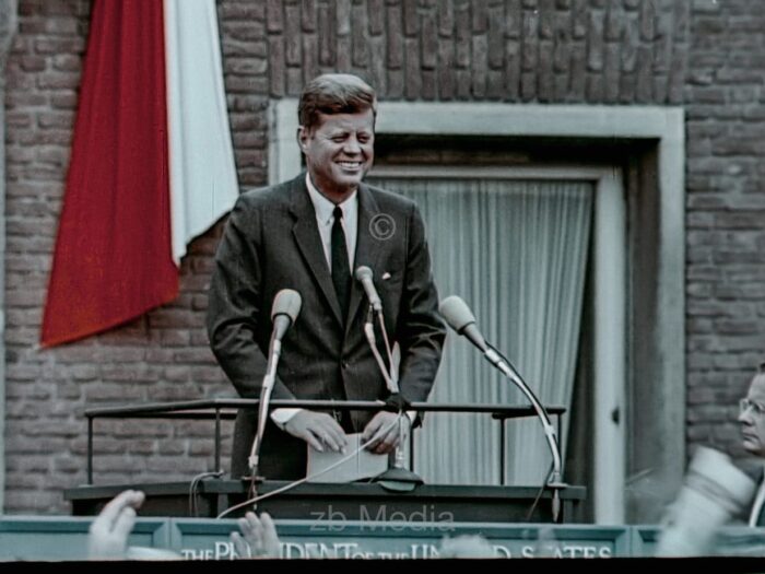 Präsident John F. Kennedy Deutschlandbesuch 1963 - Rede Köln