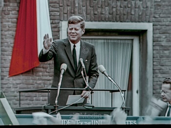 Präsident John F. Kennedy Deutschlandbesuch 1963 - Rede Köln