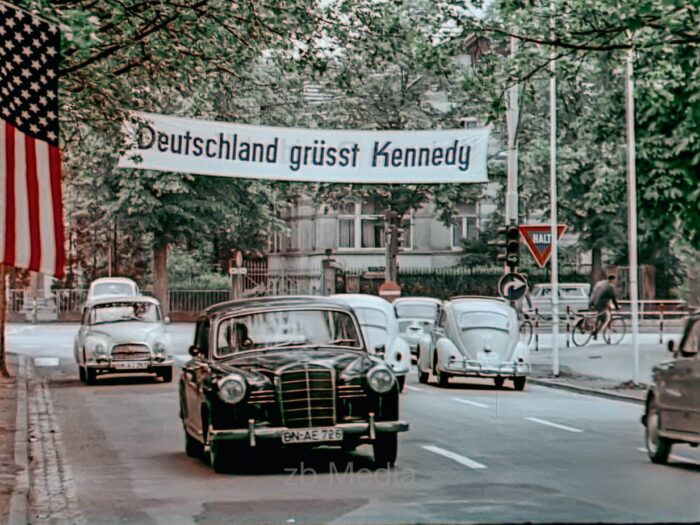 Präsident John F. Kennedy Deutschlandbesuch 1963