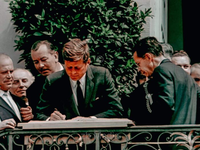 Präsident John F. Kennedy Deutschlandbesuch 1963