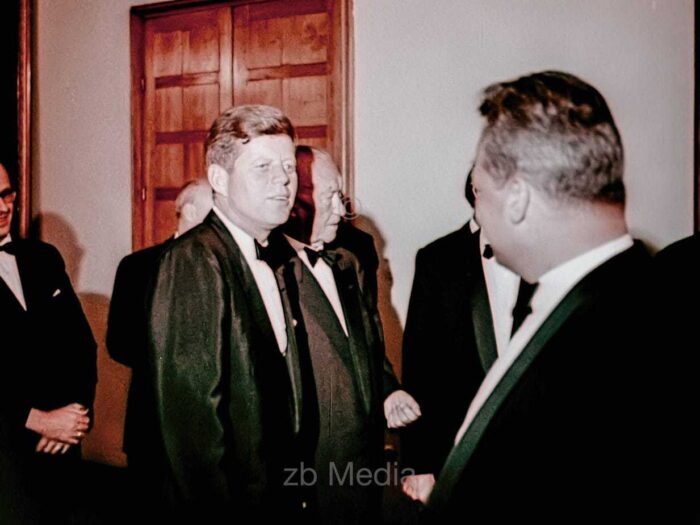 Präsident John F. Kennedy Deutschlandbesuch 1963 - Willy Brandt