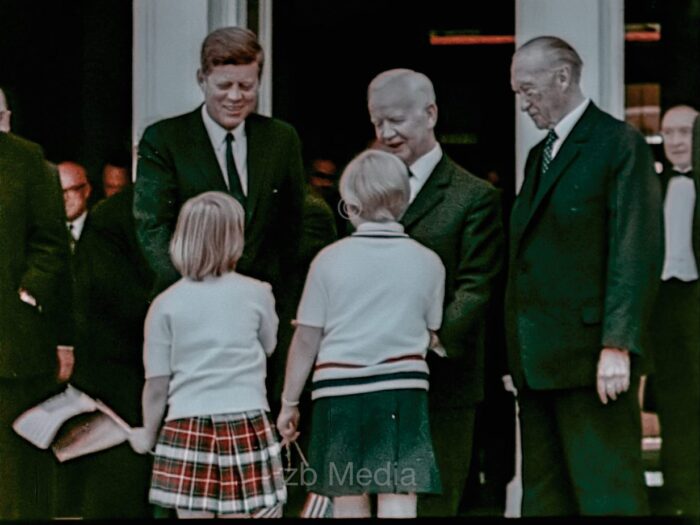 Präsident John F. Kennedy Deutschlandbesuch 1963 - Bundespräsident Lübke