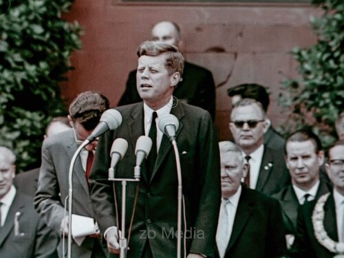 Präsident John F. Kennedy Deutschlandbesuch 1963