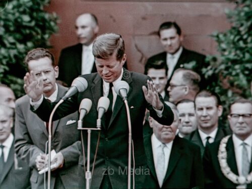 Präsident John F. Kennedy Deutschlandbesuch 1963