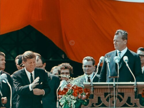 Präsident John F. Kennedy Deutschlandbesuch 1963