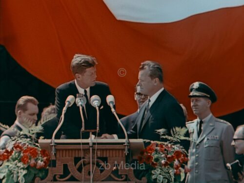 Präsident John F. Kennedy Deutschlandbesuch 1963