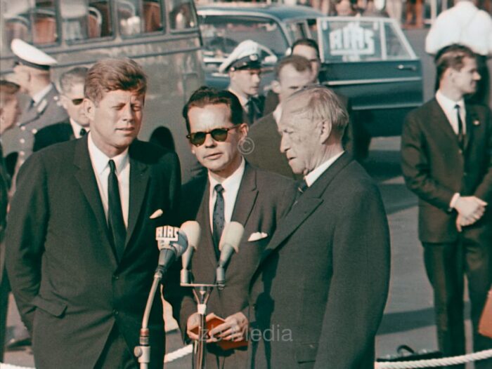 Präsident John F. Kennedy Deutschlandbesuch 1963