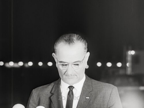 Lyndon B. Johnson nach der Ermordung von John F. Kennedy