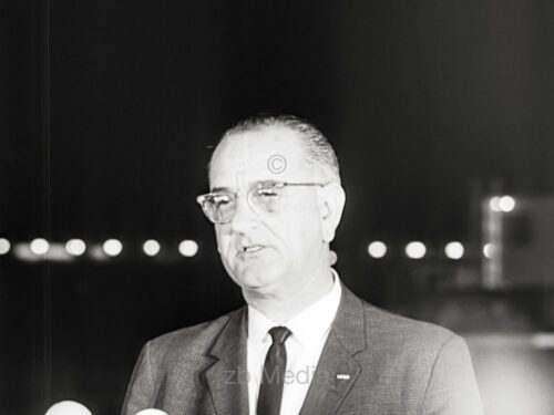 Lyndon B. Johnson nach der Ermordung von John F. Kennedy