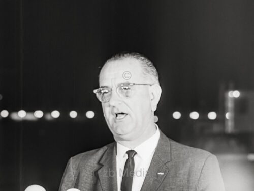 Lyndon B. Johnson nach der Ermordung von John F. Kennedy