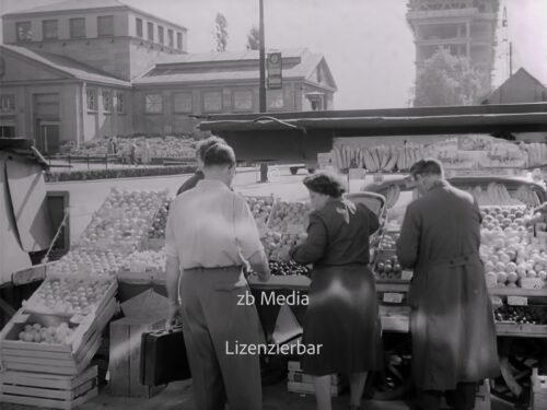 Wochenmarkt Berlin 1955