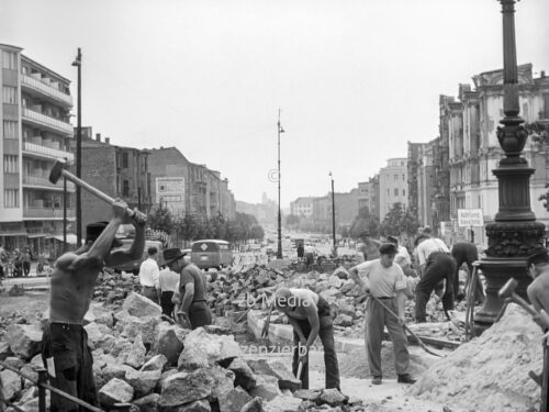 Bauarbeiter in Berlin 1955