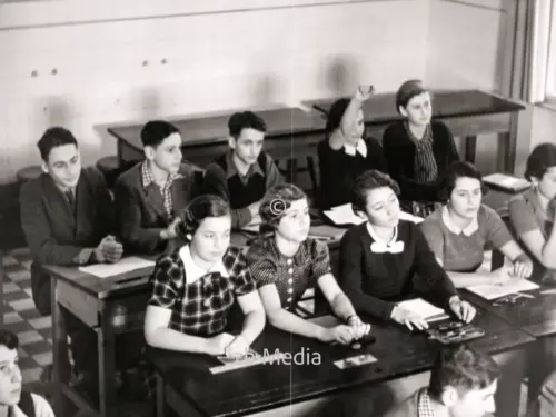 Schulklasse in der jüdischen Goldschmidtschule in Berlin 1937