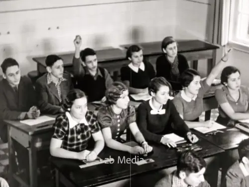 Schulklasse in der jüdischen Goldschmidtschule in Berlin 1937