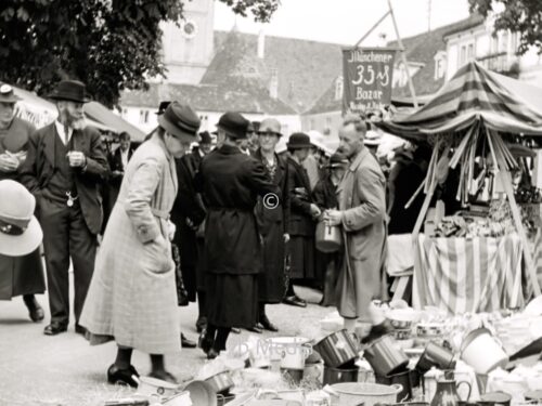 Markt in Steingaden 1937.