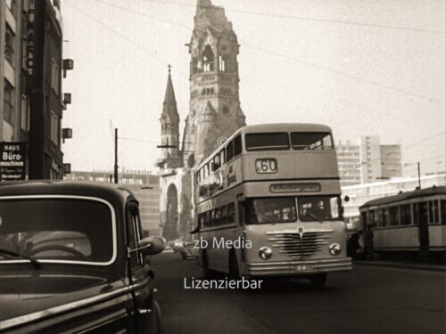 Gedächtniskirche in Berlin 1960