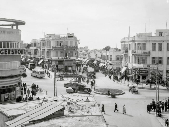 Tel Aviv Straßenkreuzung Allenby