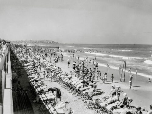 Badestrand von Tel Aviv 1935